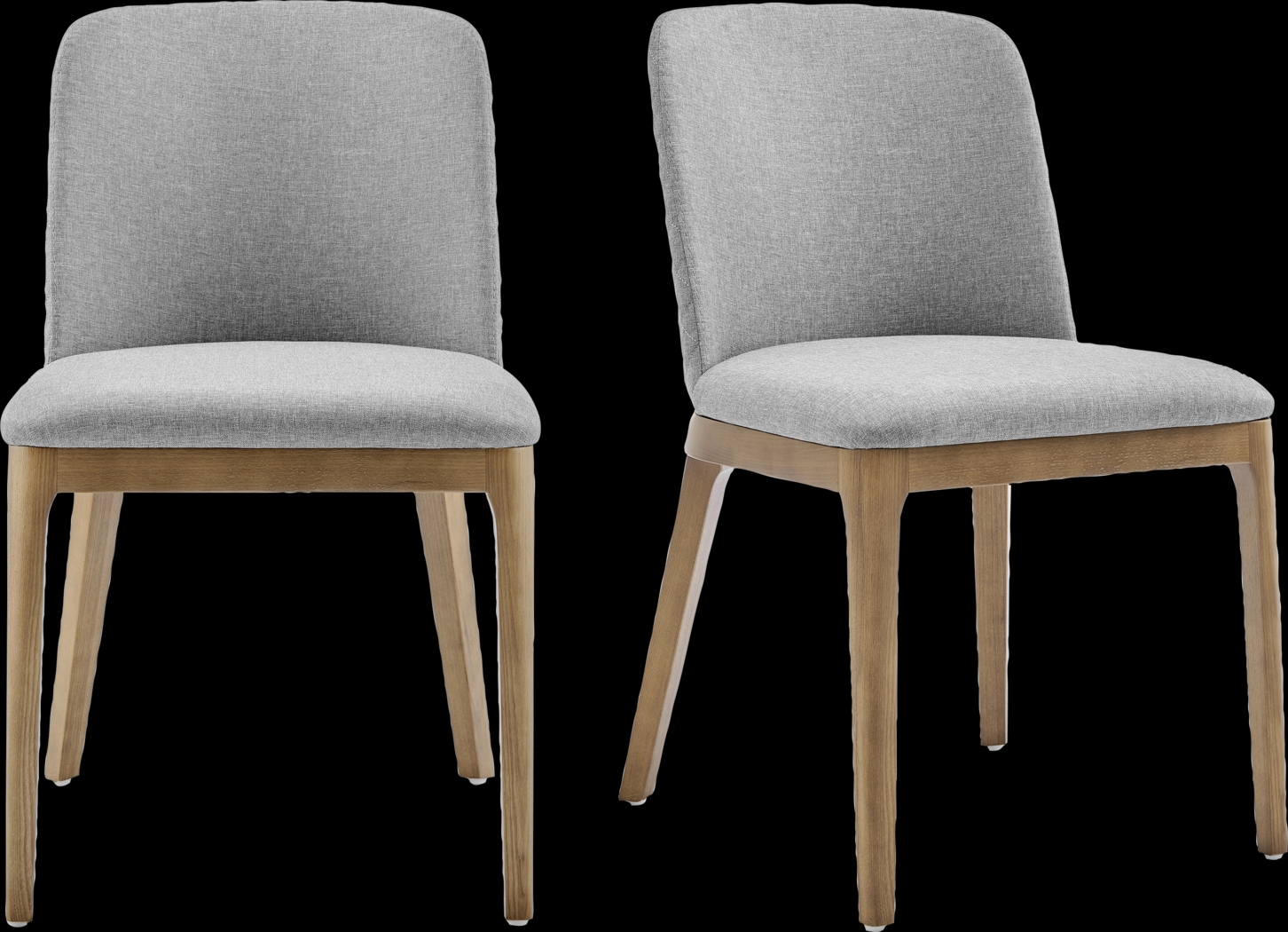 Whelon Light Gray Dining Chair, Set of 2 - Thumbnail - Image 1