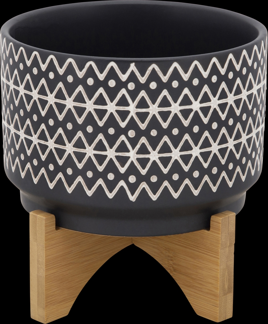 Whimbrell Black Planter - Thumbnail - Image 1