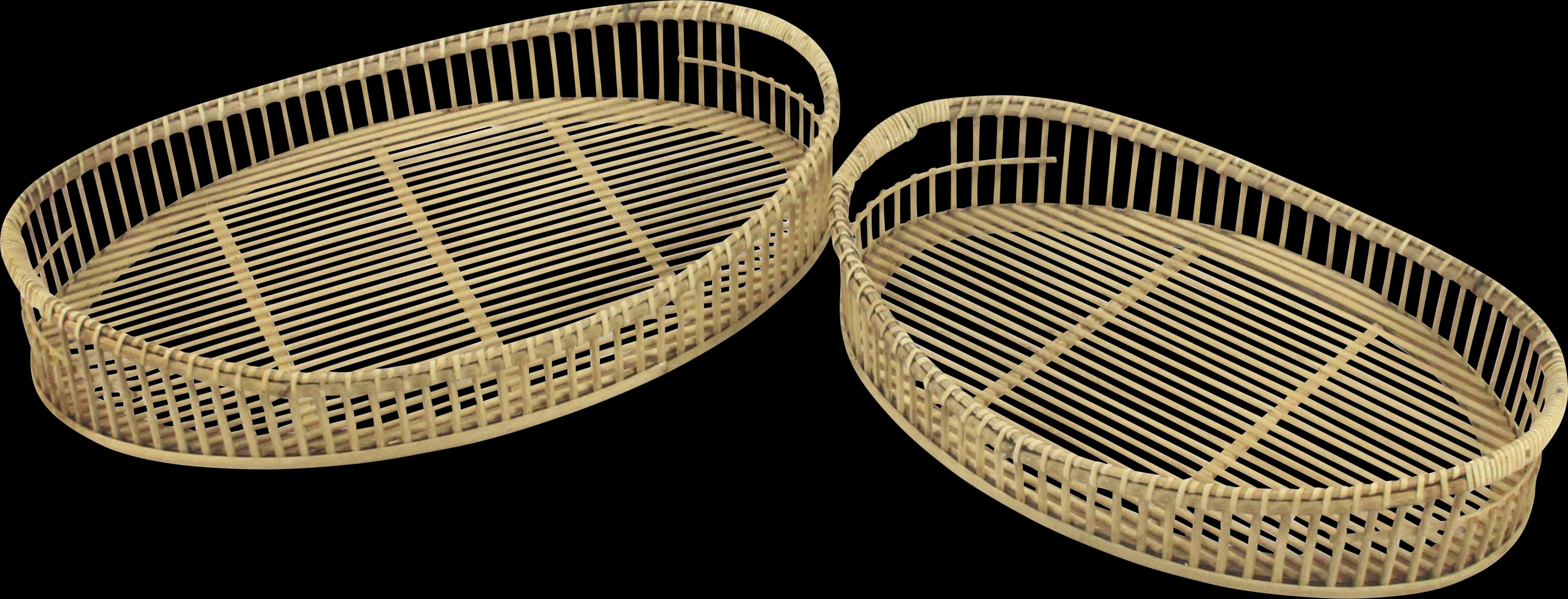 Whimswillow Brown Tray, Set of 2 - Thumbnail - Image 1