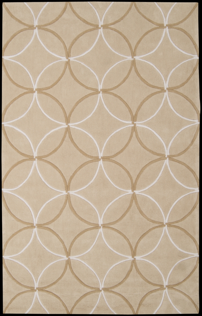 Whimsy Circles Ivory 8 x 11 Rug - Thumbnail - Image 1