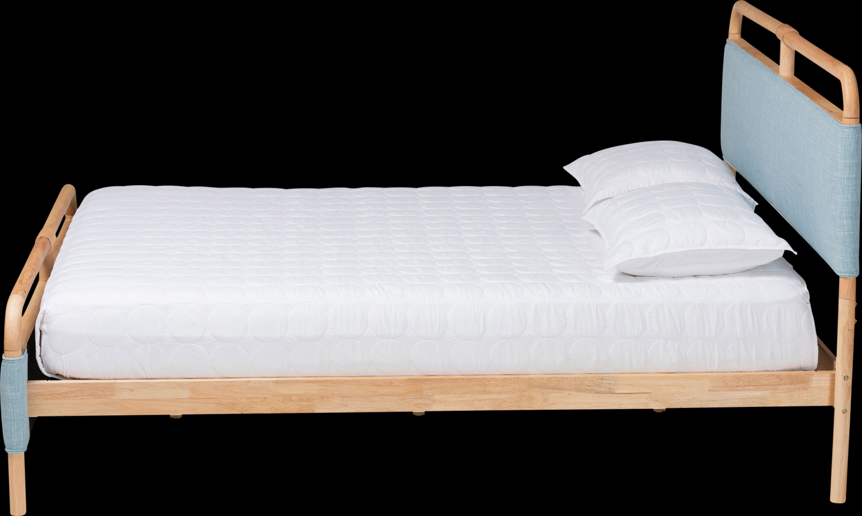 Whipporwill Blue Queen Bed - Thumbnail - Image 3