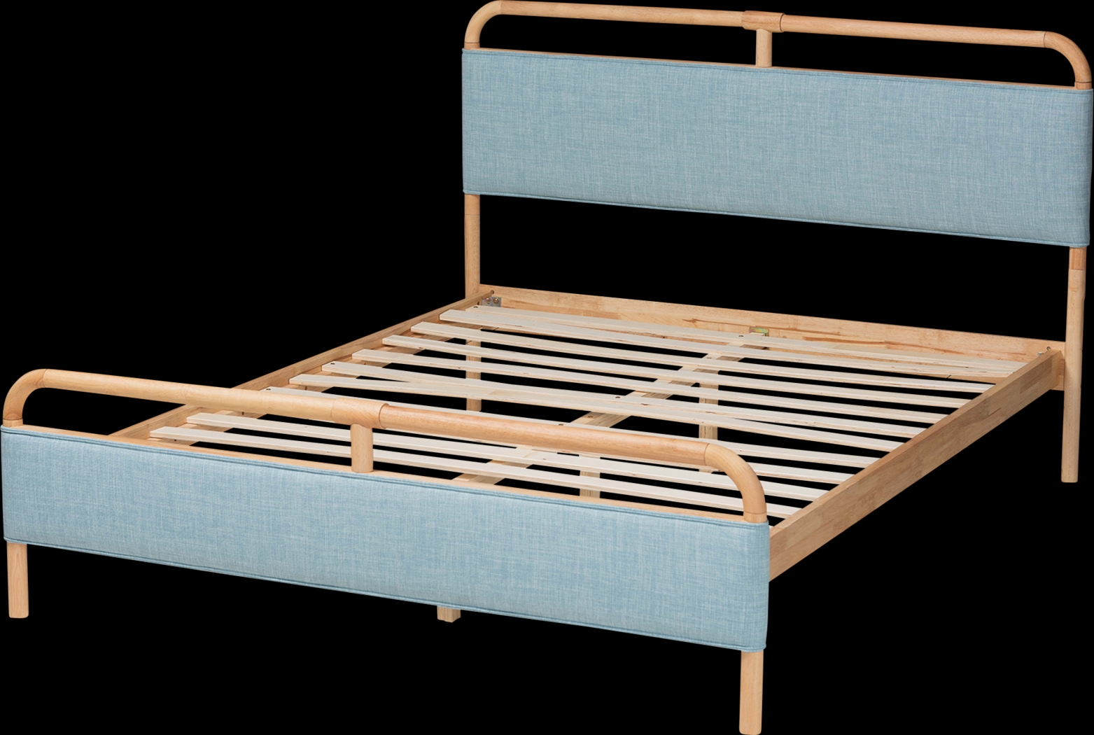 Whipporwill Blue Queen Bed - Thumbnail - Image 4