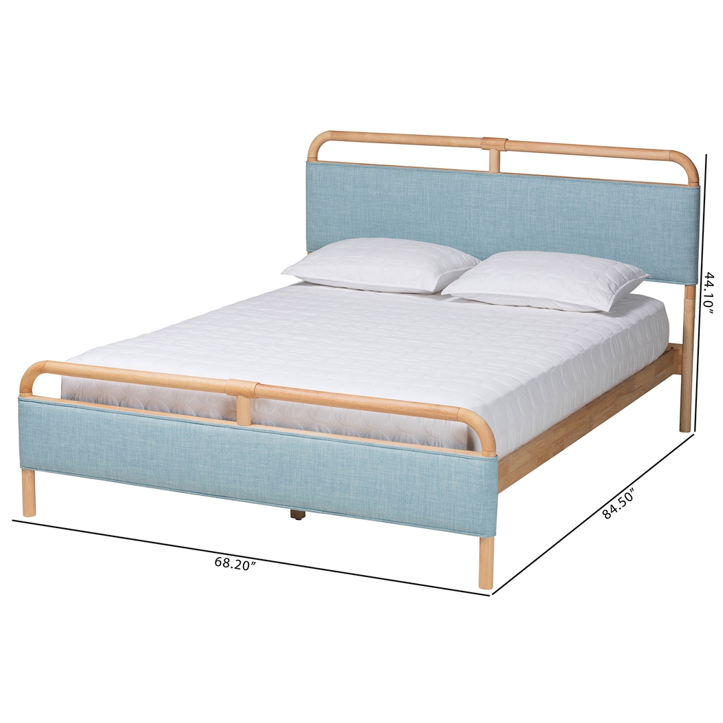 Whipporwill Blue Queen Bed - Thumbnail - Image 9