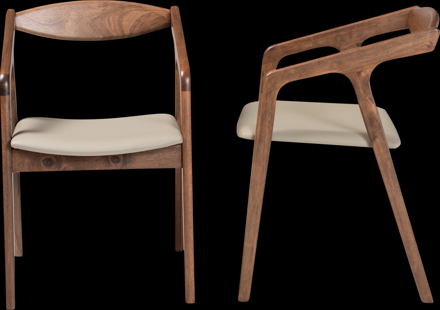 Whirtwell Brown Arm Chair, Set of 2 - Thumbnail - Image 3