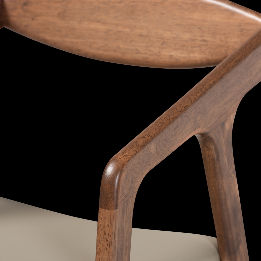 Whirtwell Brown Arm Chair, Set of 2 - Thumbnail - Image 5