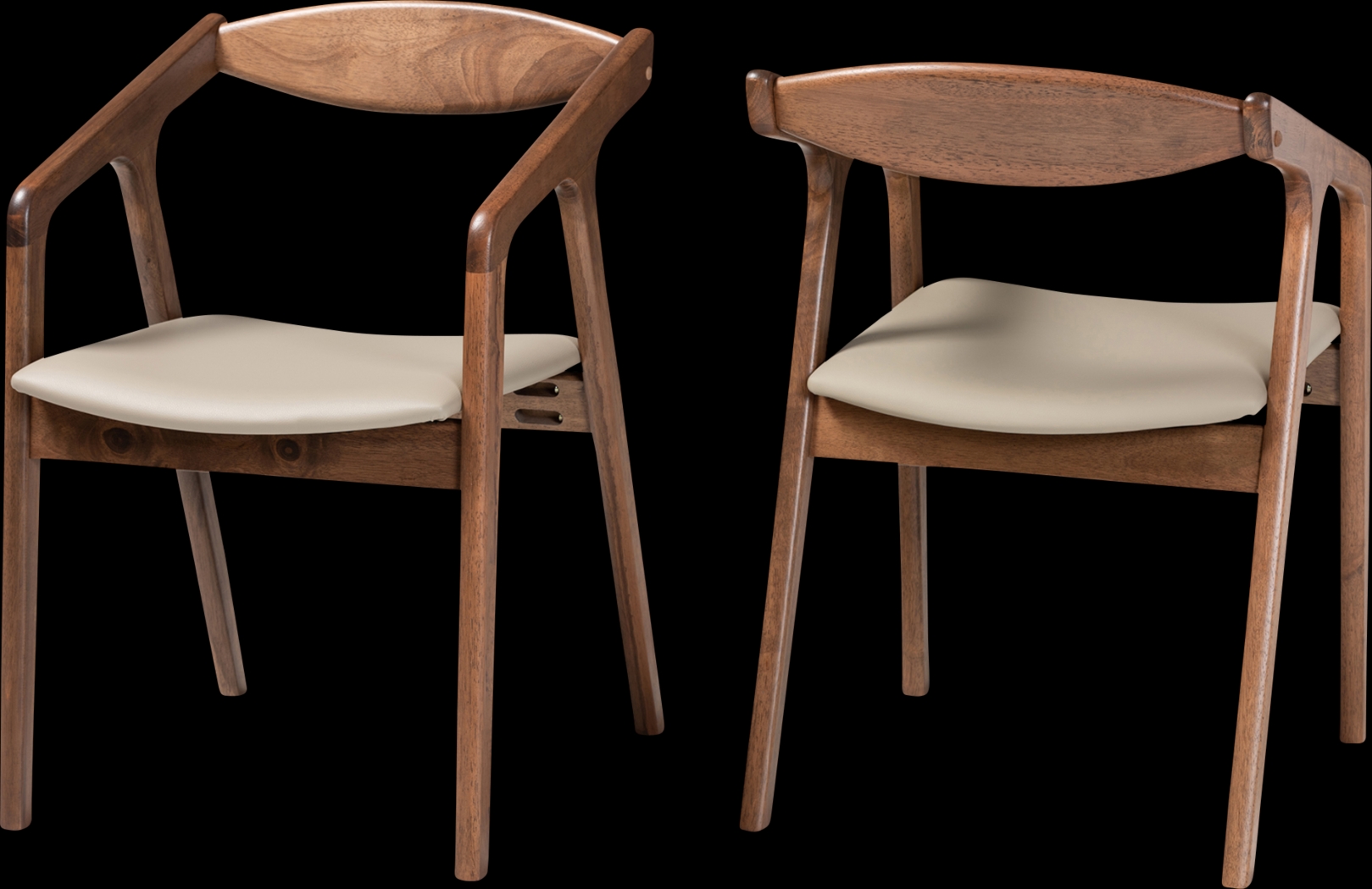 Whirtwell Brown Arm Chair, Set of 2 - Thumbnail - Image 1