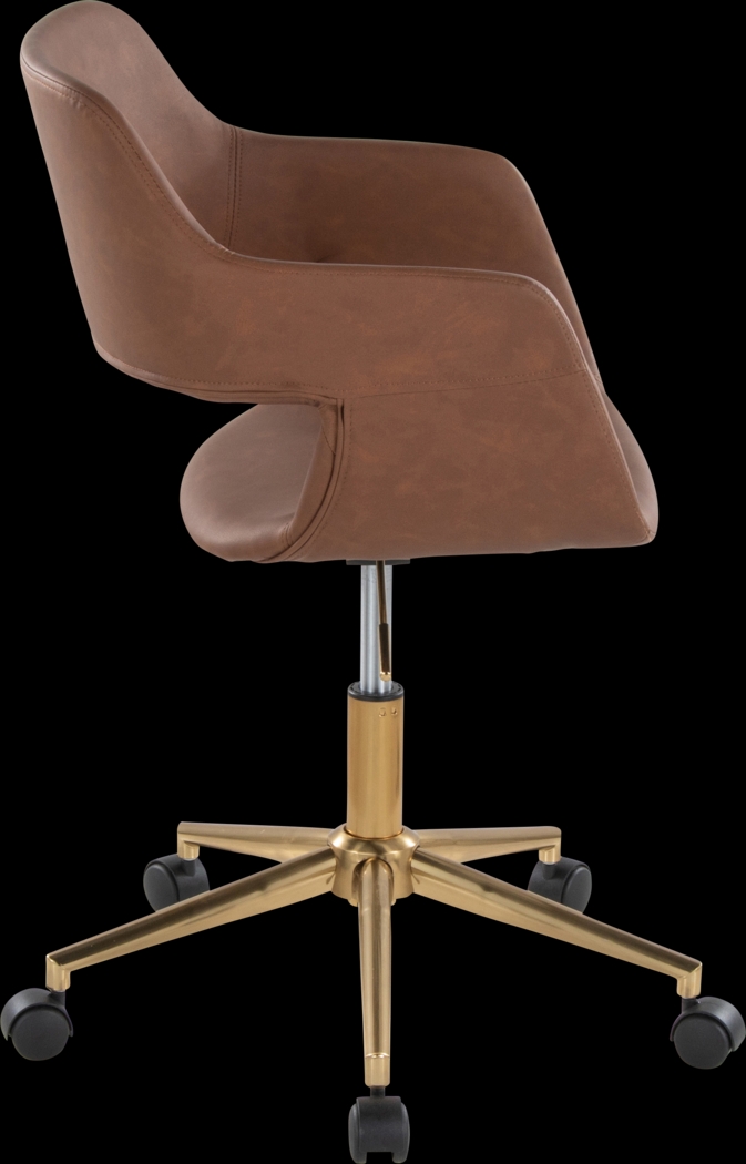Whisp I Brown Desk Chair - Thumbnail - Image 4