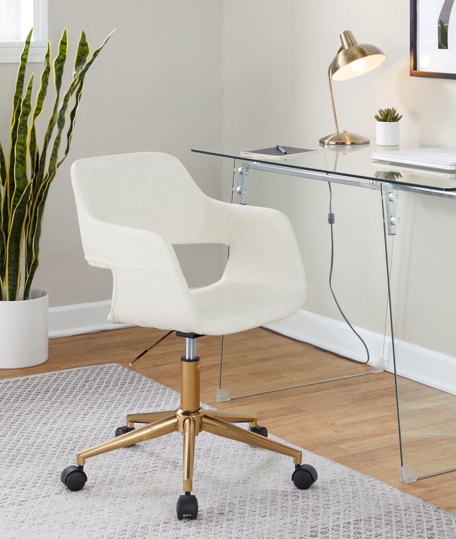 Whisp I Cream Desk Chair - Thumbnail - Image 3