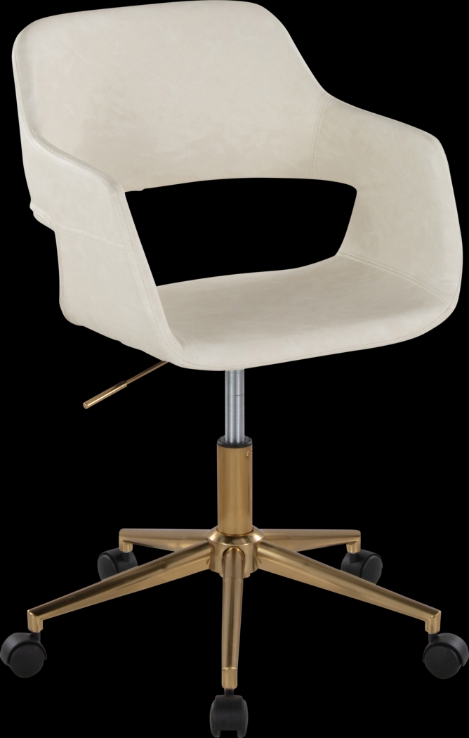 Whisp I Cream Desk Chair - Thumbnail - Image 1