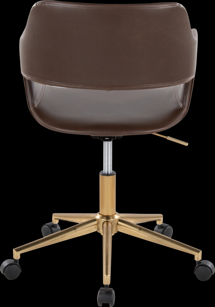 Whisp I Dark Brown Desk Chair - Thumbnail - Image 2
