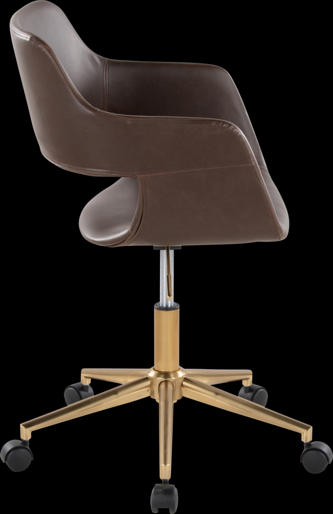 Whisp I Dark Brown Desk Chair - Thumbnail - Image 3