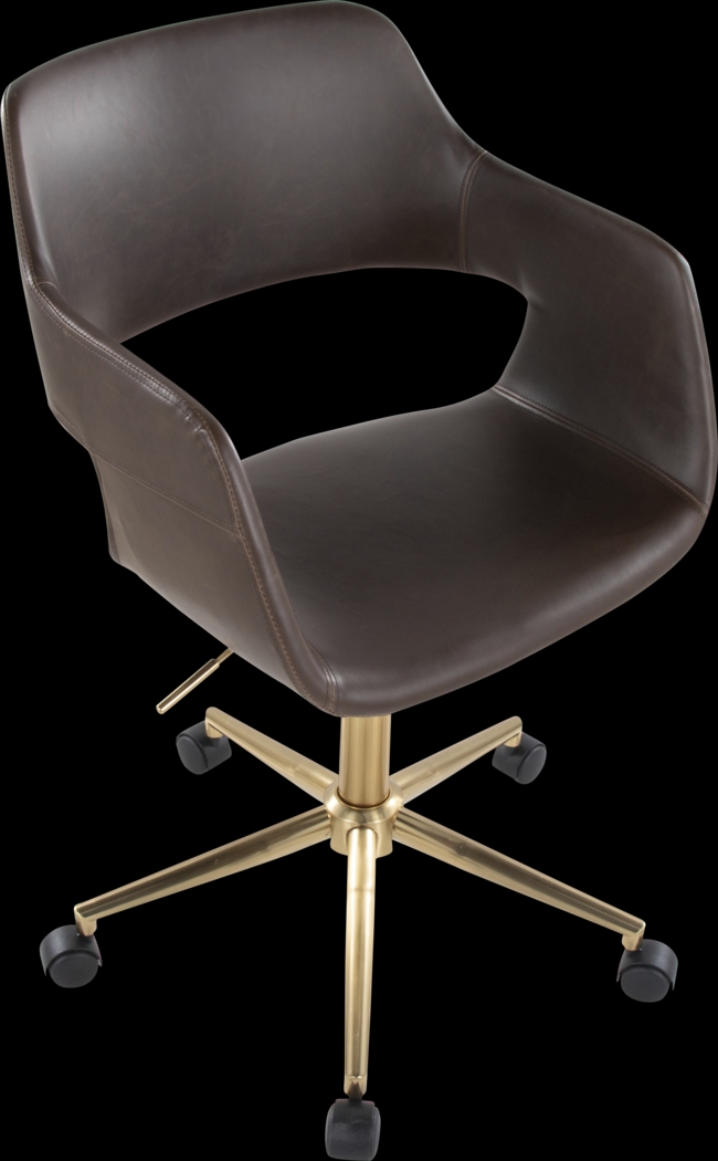 Whisp I Dark Brown Desk Chair - Thumbnail - Image 5