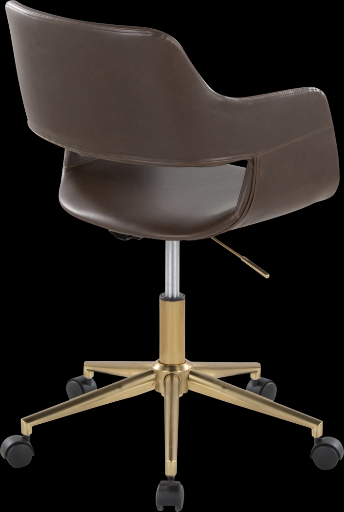 Whisp I Dark Brown Desk Chair - Thumbnail - Image 6