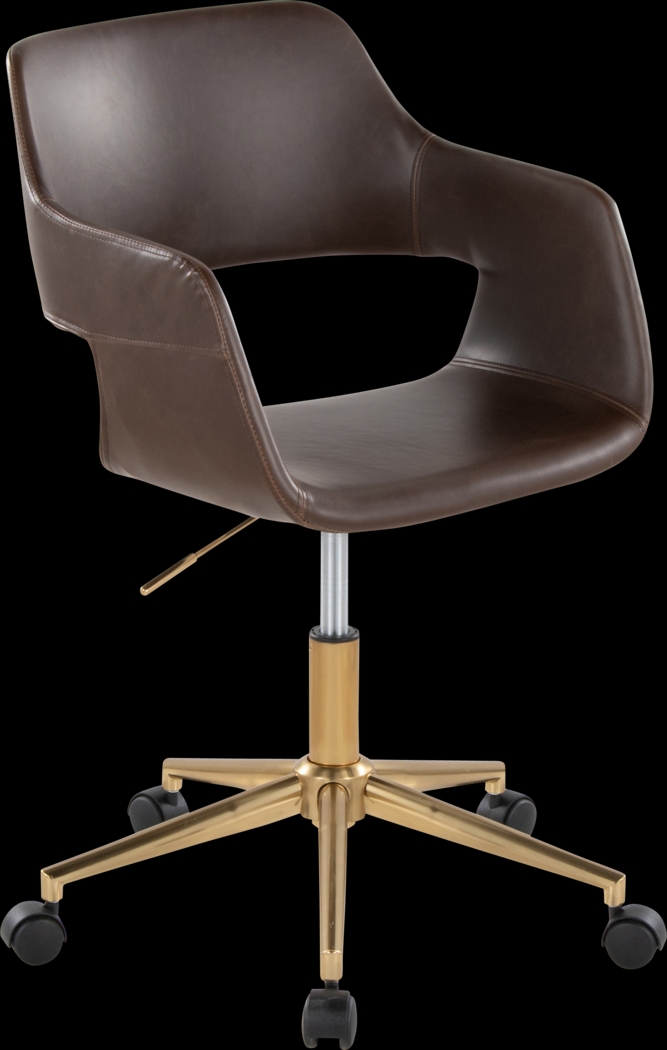 Whisp I Dark Brown Desk Chair - Thumbnail - Image 1