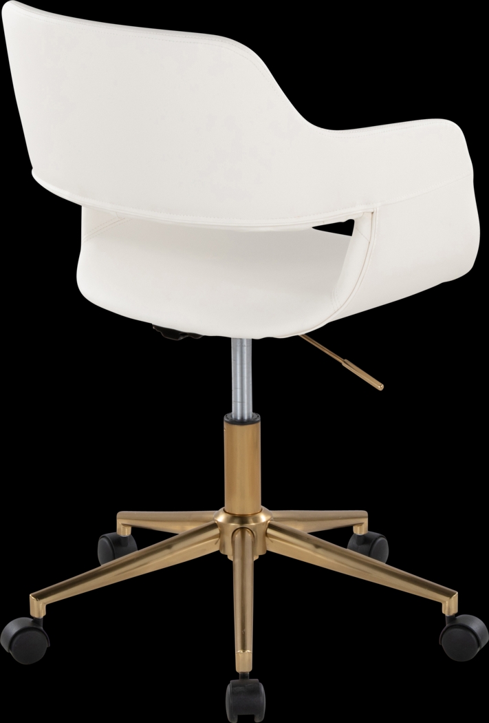 Whisp I White Desk Chair - Thumbnail - Image 2