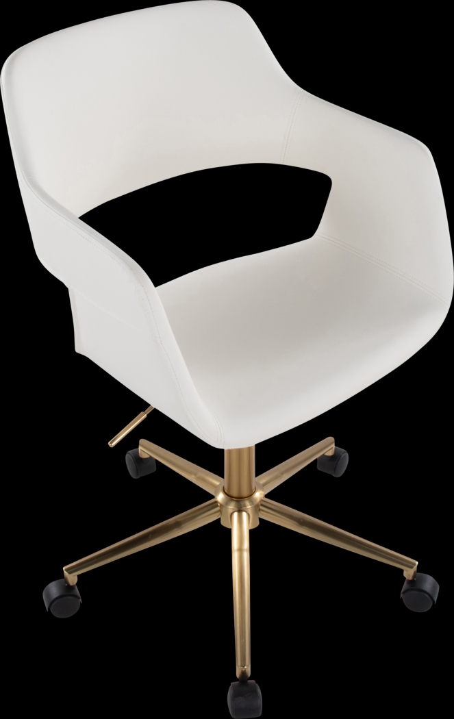 Whisp I White Desk Chair - Thumbnail - Image 4