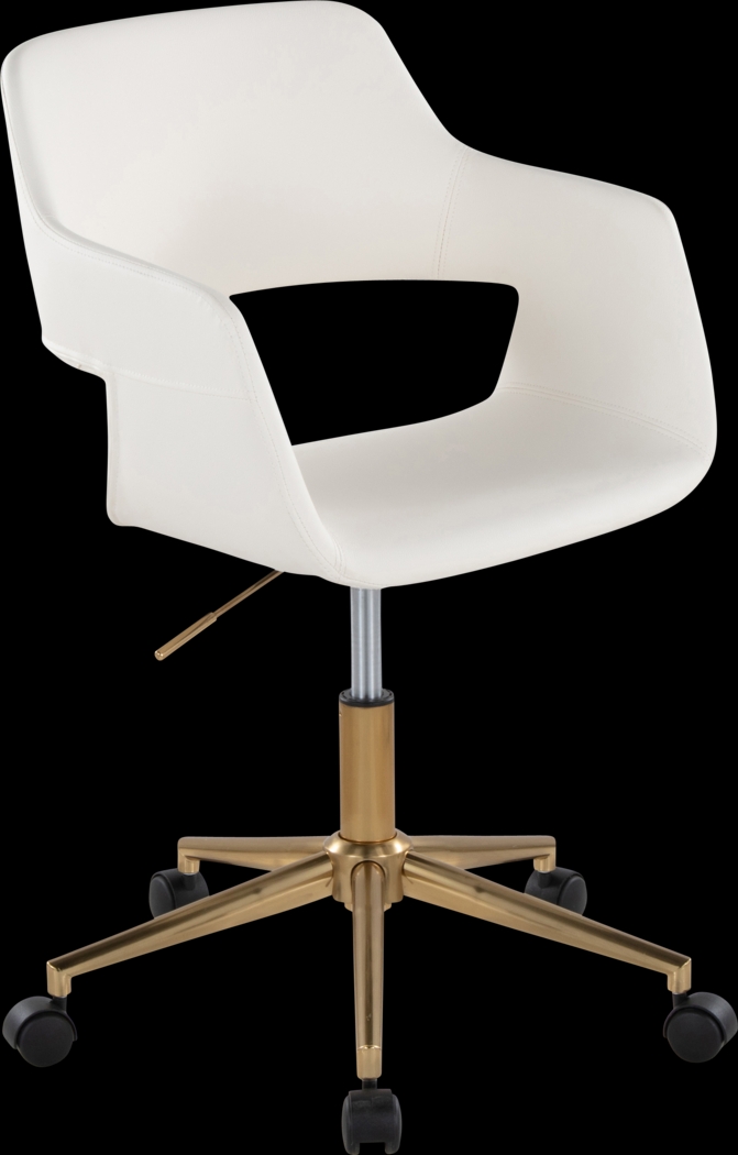Whisp I White Desk Chair - Thumbnail - Image 1