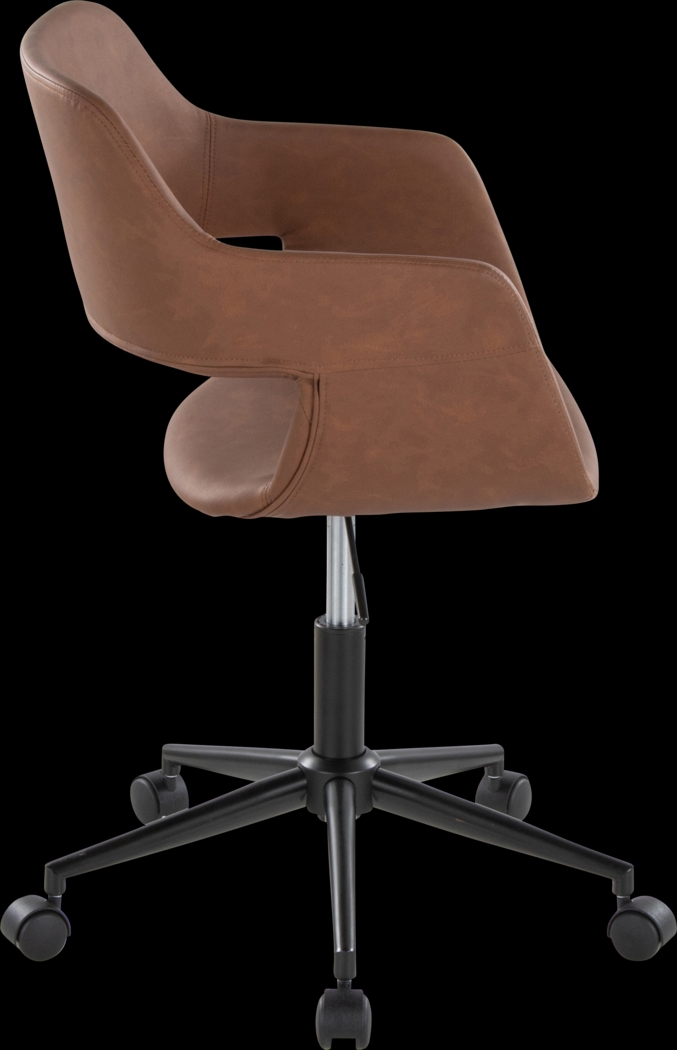Whisp II Brown Desk Chair - Thumbnail - Image 4