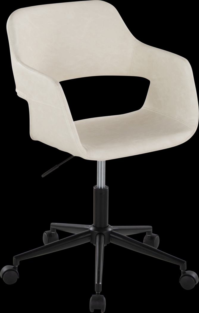 Whisp II Cream Desk Chair - Thumbnail - Image 1