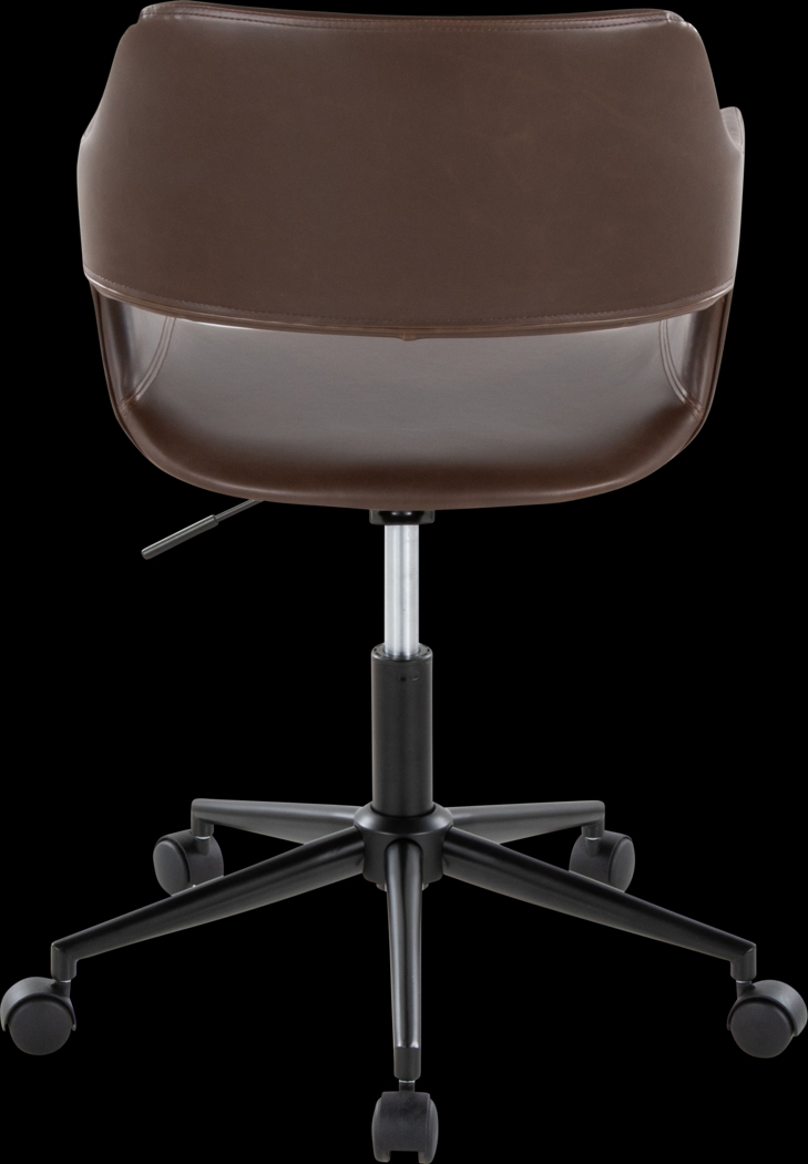 Whisp II Dark Brown Desk Chair - Thumbnail - Image 2