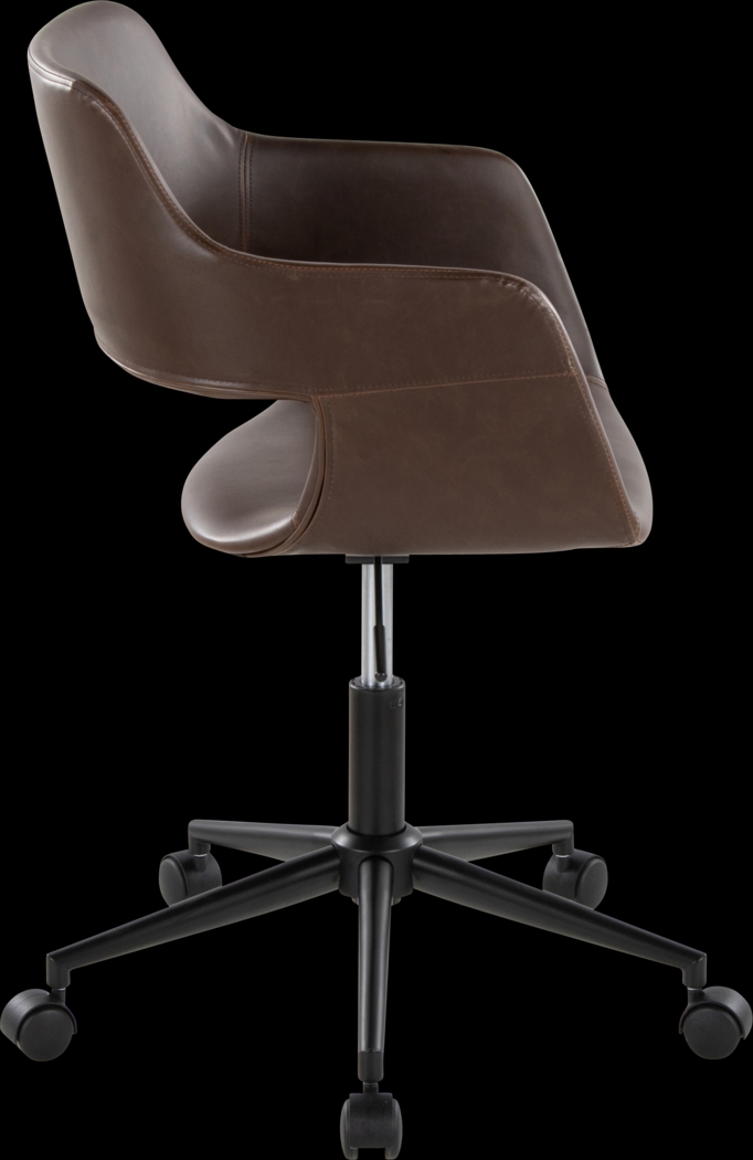 Whisp II Dark Brown Desk Chair - Thumbnail - Image 3