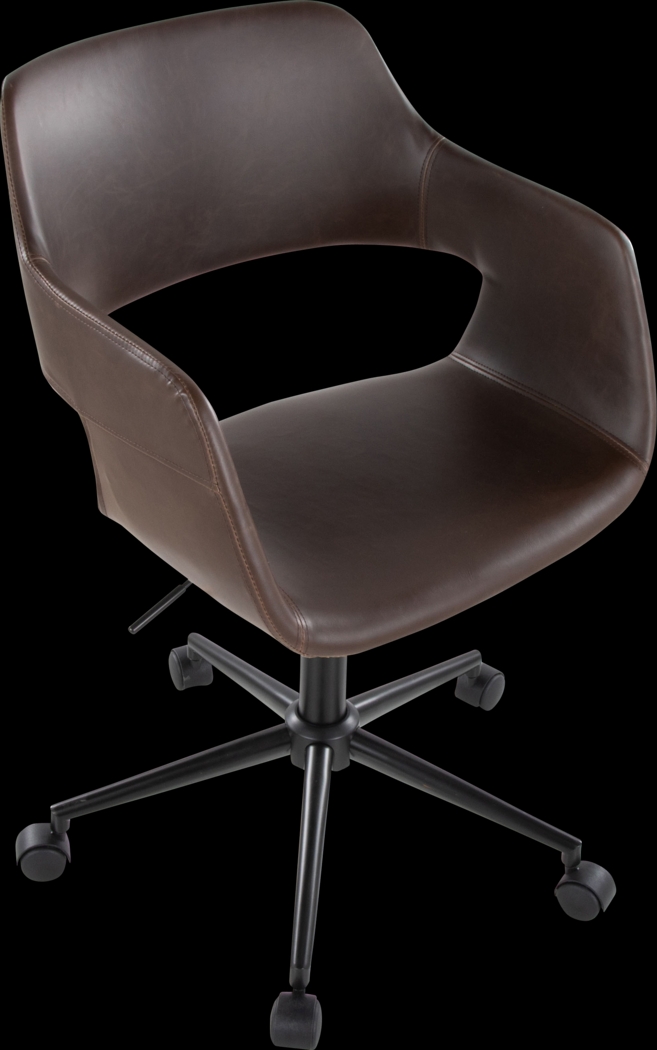 Whisp II Dark Brown Desk Chair - Thumbnail - Image 5