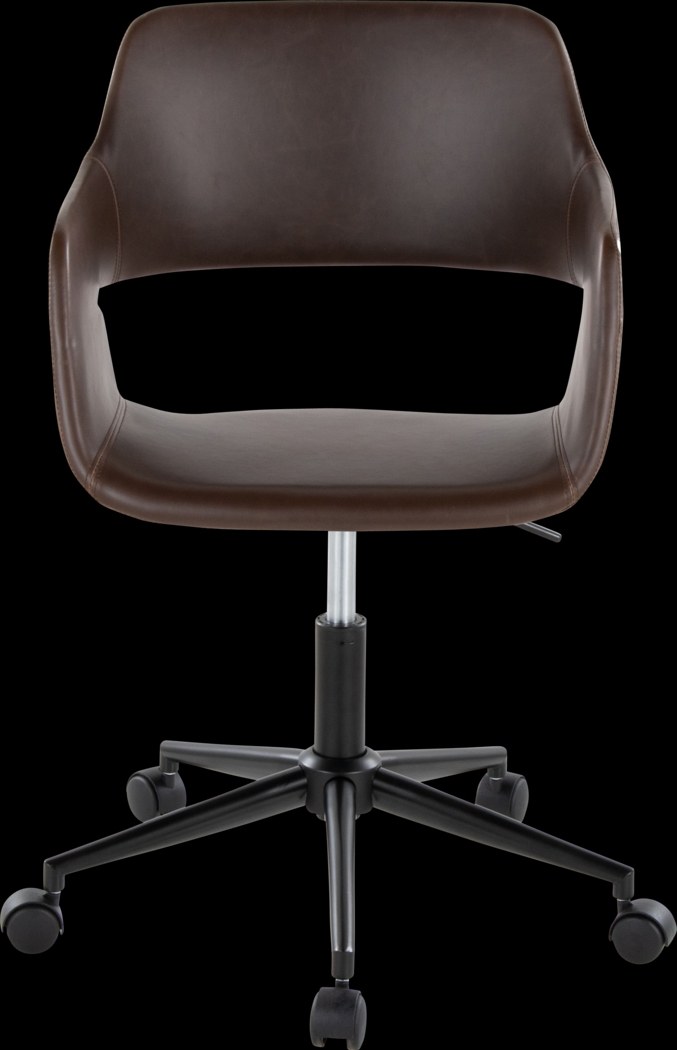 Whisp II Dark Brown Desk Chair - Thumbnail - Image 6