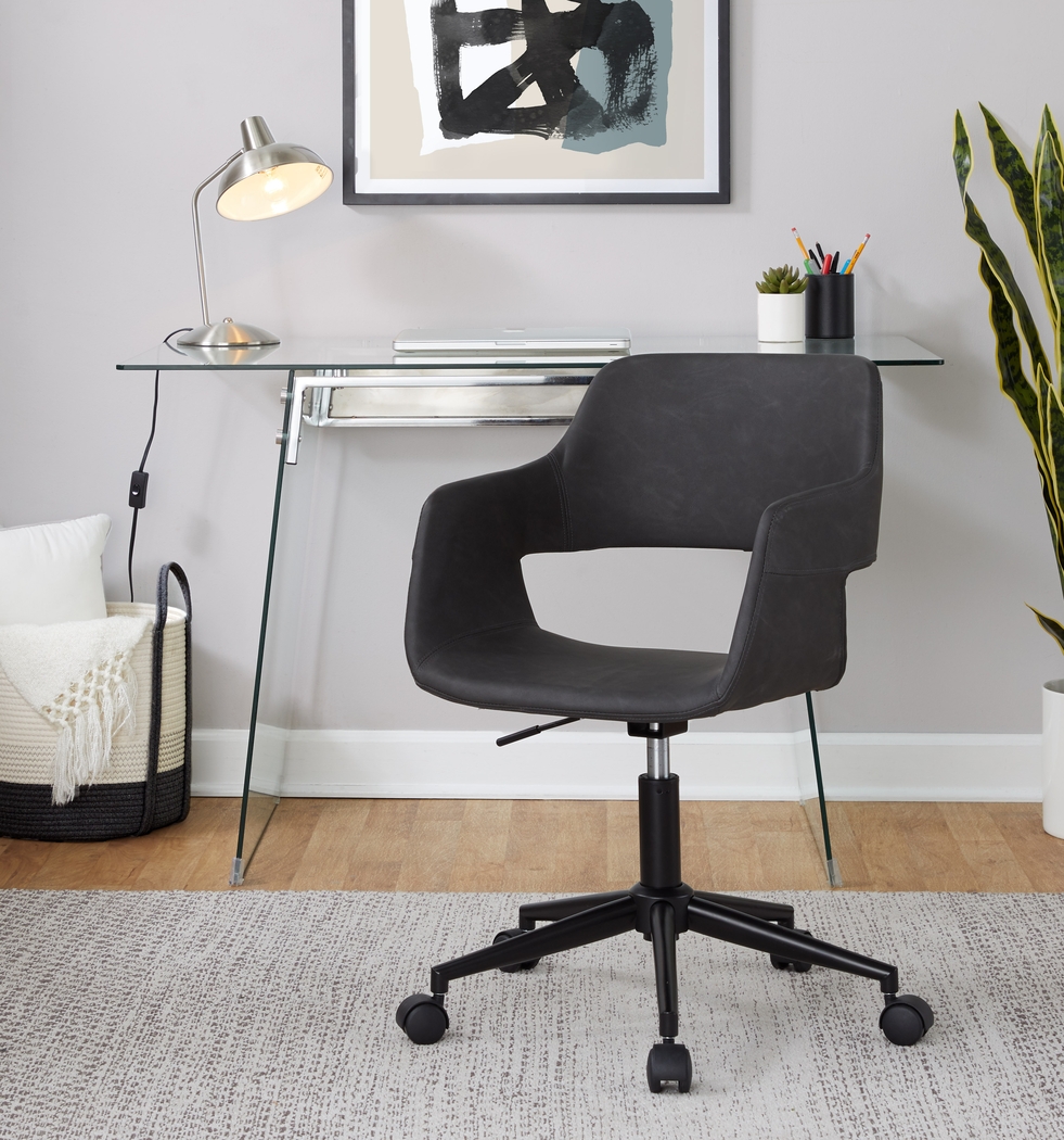 Whisp II Gray Desk Chair - Thumbnail - Image 2