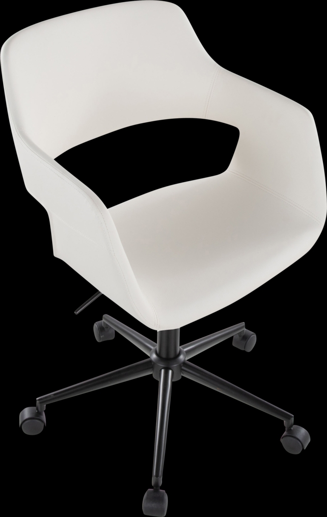 Whisp II White Desk Chair - Thumbnail - Image 2