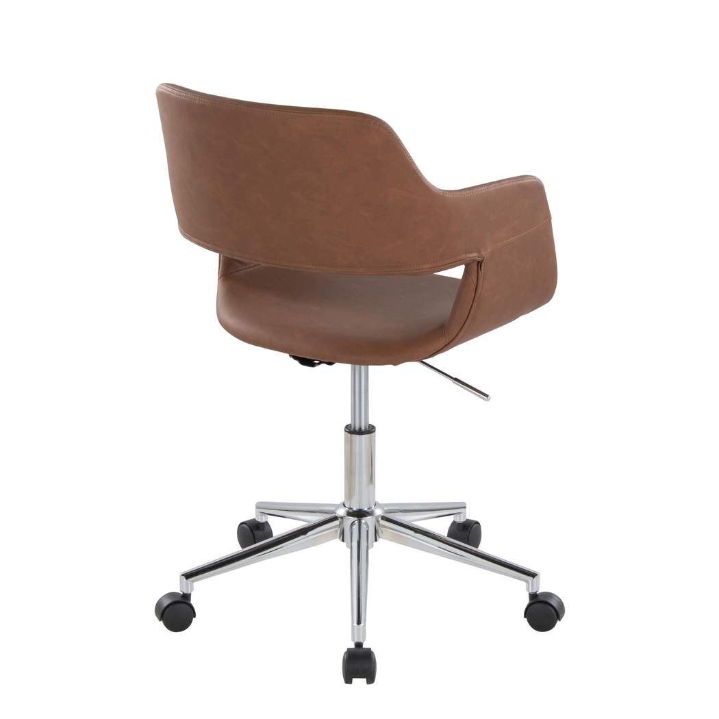 Whisp III Brown Desk Chair - Thumbnail - Image 3