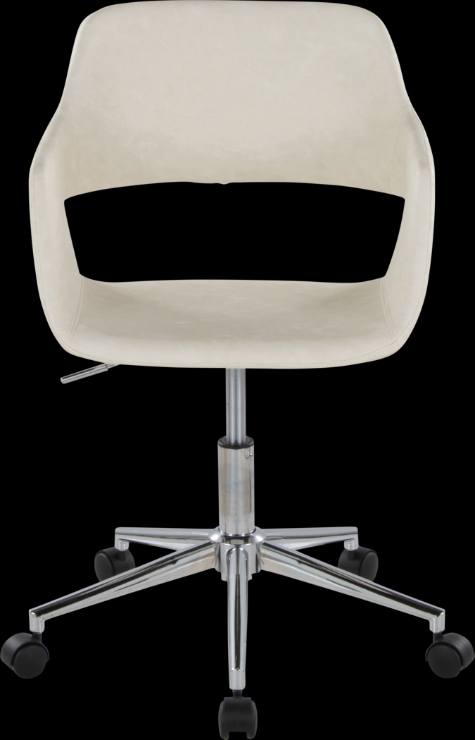 Whisp III Cream Desk Chair - Thumbnail - Image 7