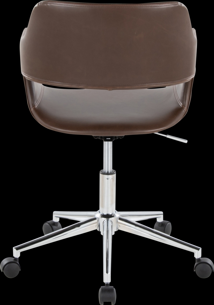 Whisp III Dark Brown Desk Chair - Thumbnail - Image 4