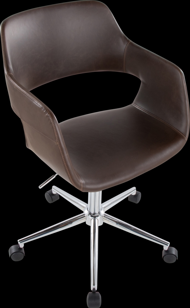 Whisp III Dark Brown Desk Chair - Thumbnail - Image 5