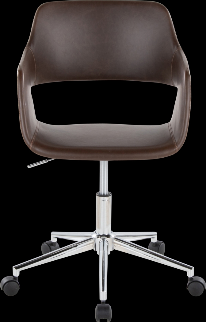 Whisp III Dark Brown Desk Chair - Thumbnail - Image 6