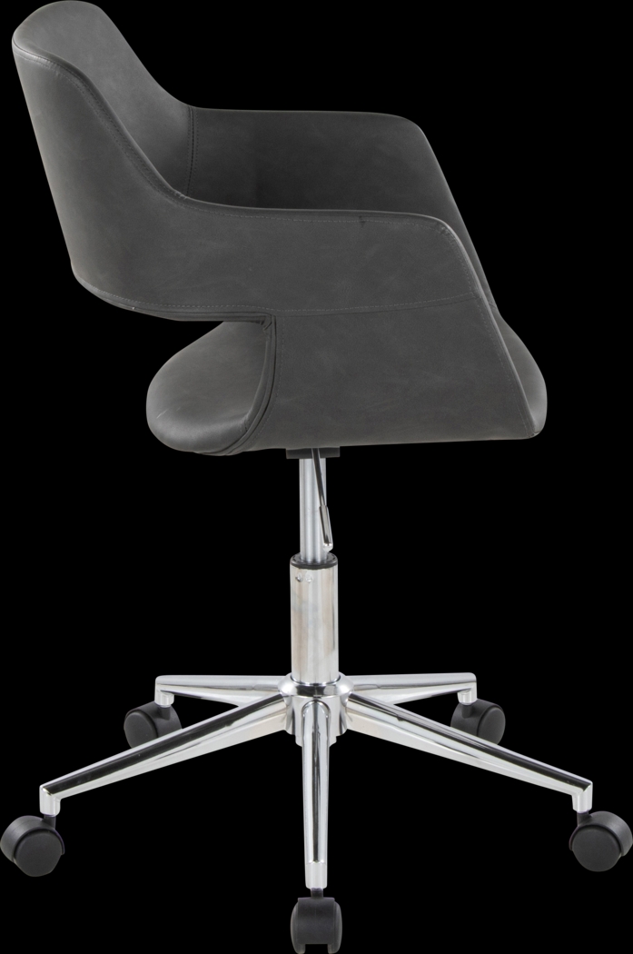 Whisp III Gray Desk Chair - Thumbnail - Image 4