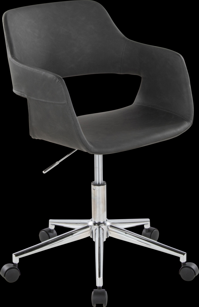 Whisp III Gray Desk Chair - Thumbnail - Image 1
