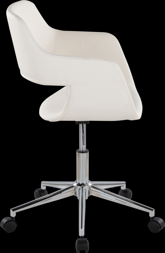 Whisp III White Desk Chair - Thumbnail - Image 2