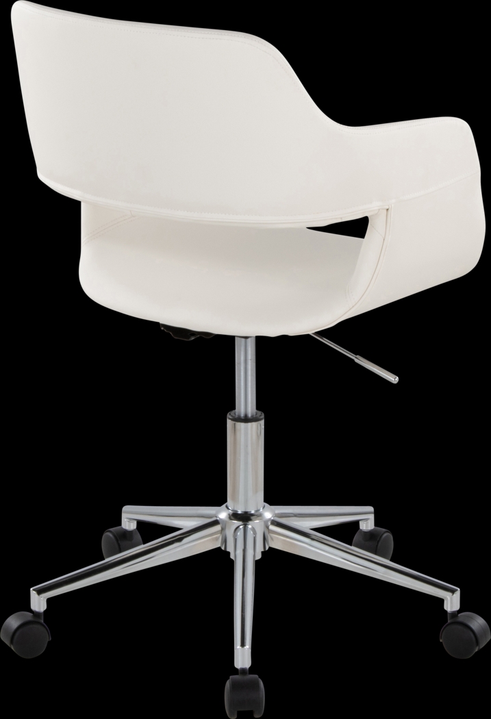 Whisp III White Desk Chair - Thumbnail - Image 3