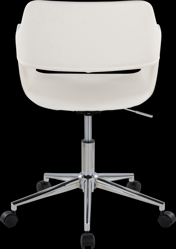 Whisp III White Desk Chair - Thumbnail - Image 4