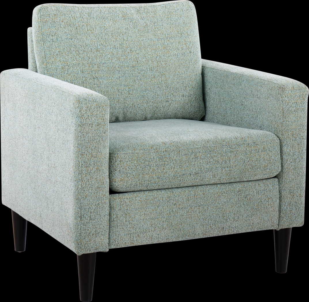 Whispering Oaks Green Accent Chair - Thumbnail - Image 1