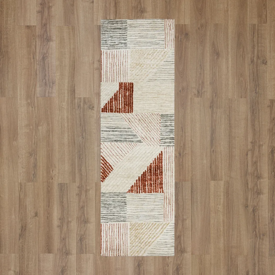 Whisperwood Khaki 2'4 x 7'10 Runner Rug - Thumbnail - Image 2
