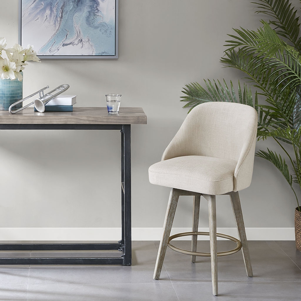 Whitborne Sand Swivel Counter Height Stool - Thumbnail - Image 6