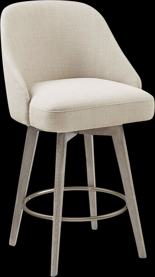 Whitborne Sand Swivel Counter Height Stool - Thumbnail - Image 1