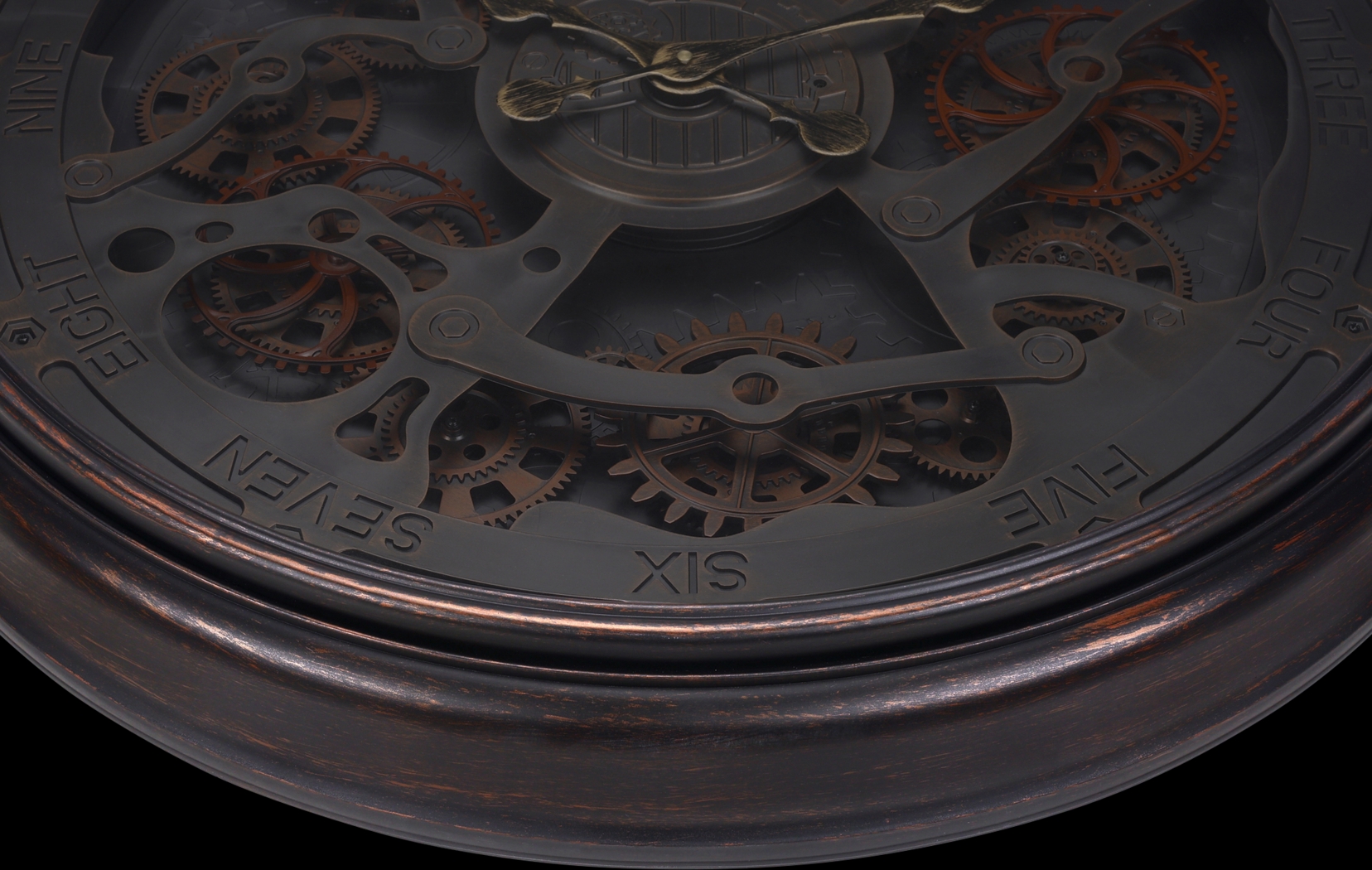 Whiteclay Black Wall Clock - Thumbnail - Image 3