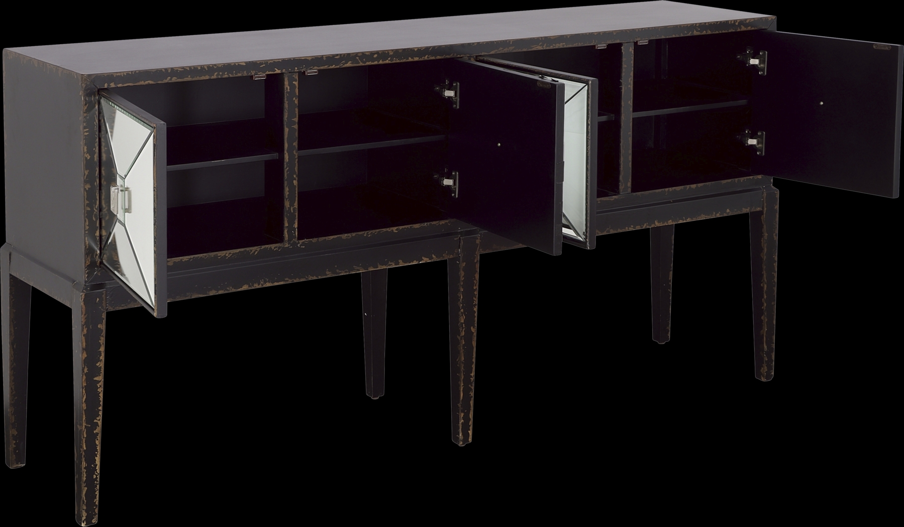 Whitecrowe Black Accent Cabinet - Thumbnail - Image 4