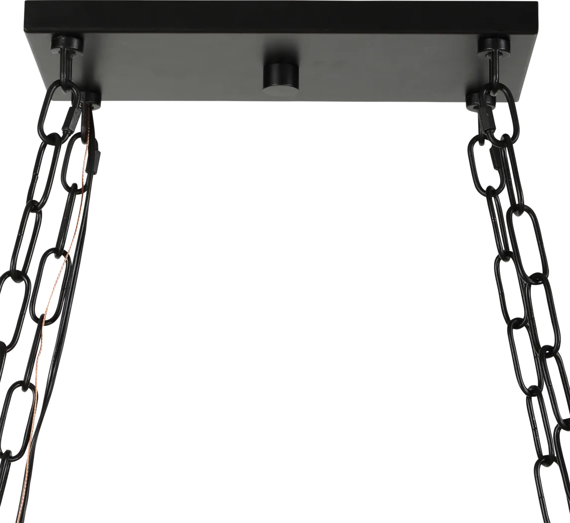 Whitgeo Black Indoor/Outdoor Chandelier - Thumbnail - Image 2