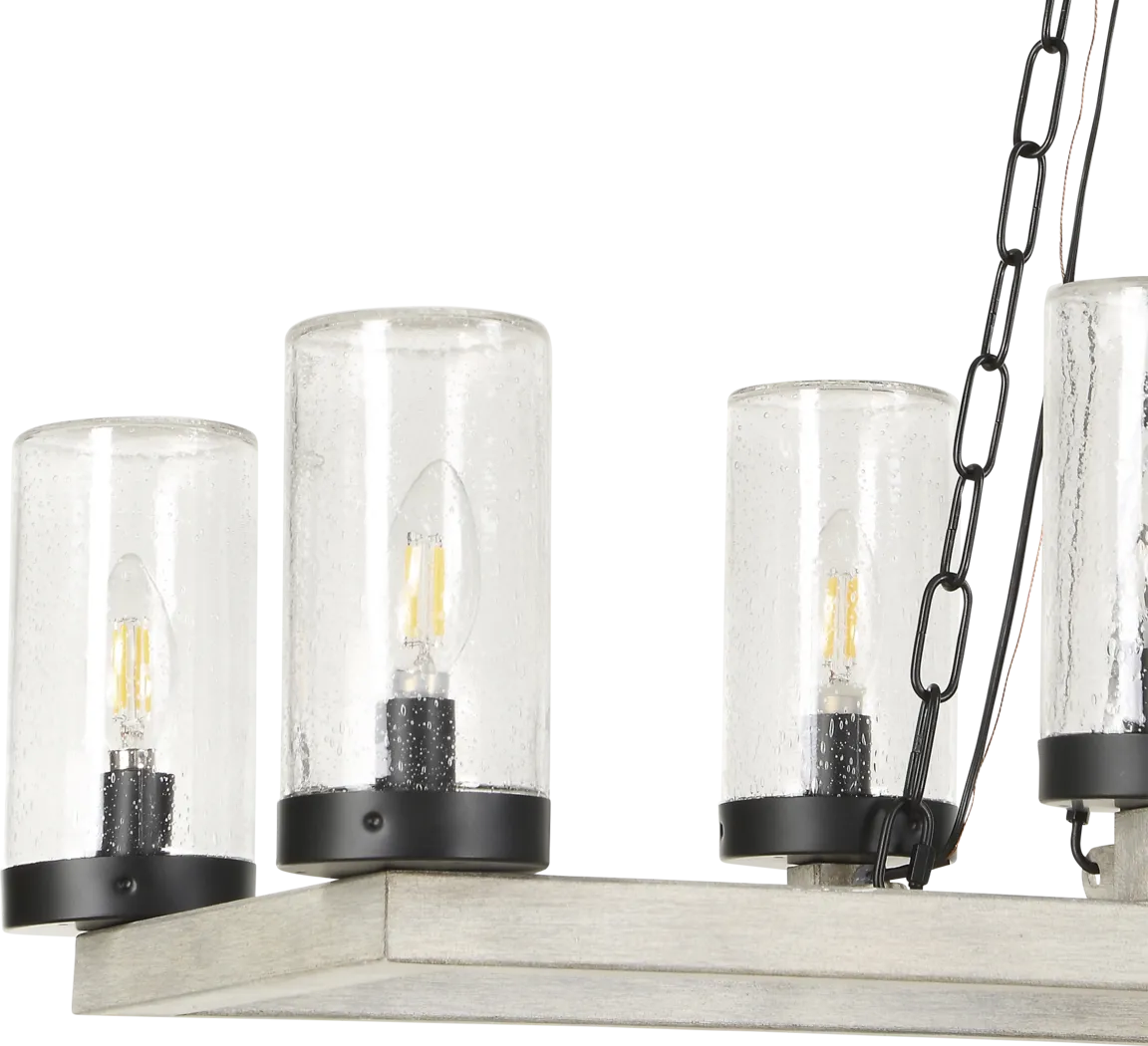 Whitgeo Black Indoor/Outdoor Chandelier - Thumbnail - Image 4