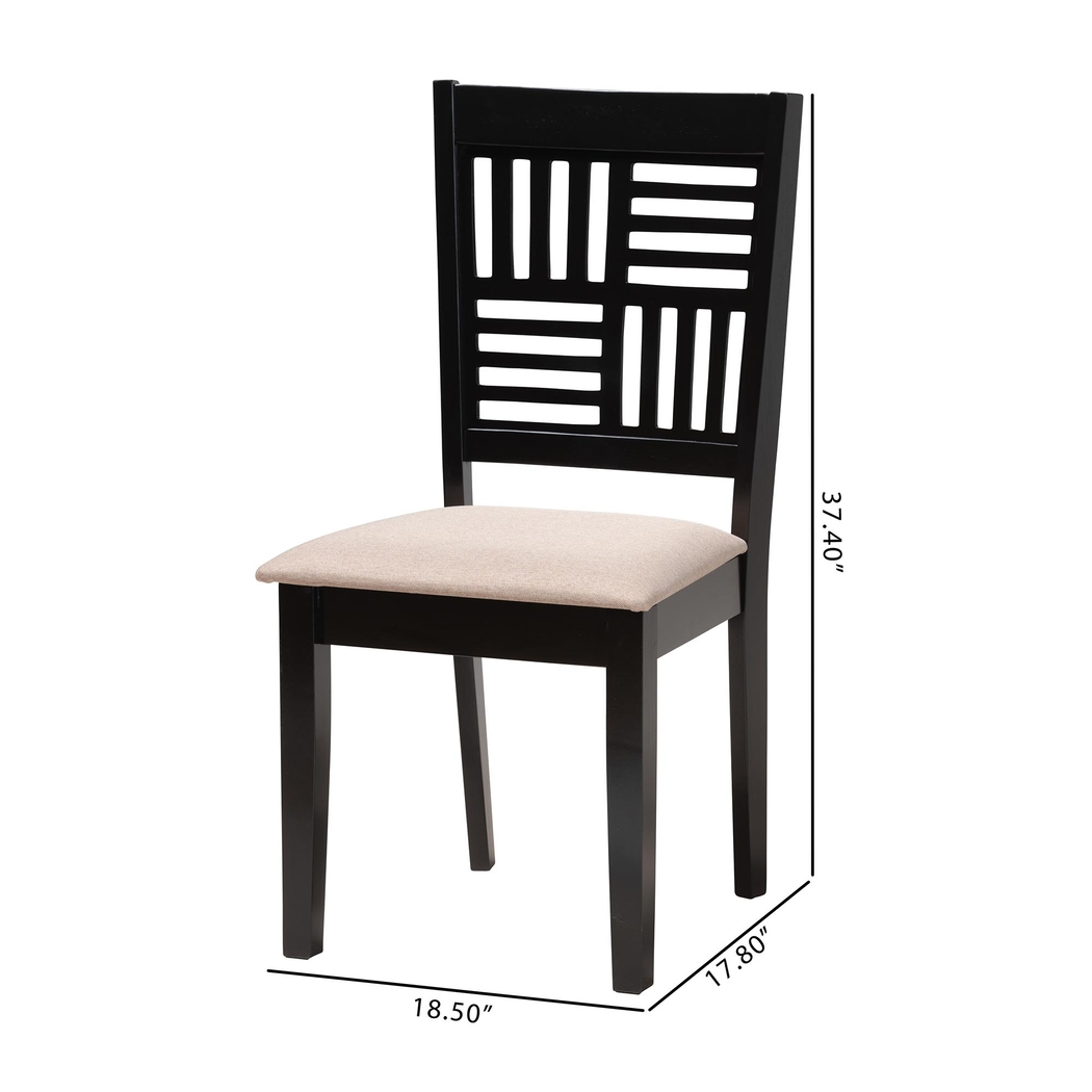 Whitla Beige Dining Chair, Set of 2 - Thumbnail - Image 9