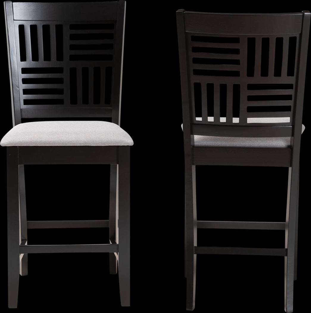 Whitla Gray Counter Stool, Set of 2 - Thumbnail - Image 3