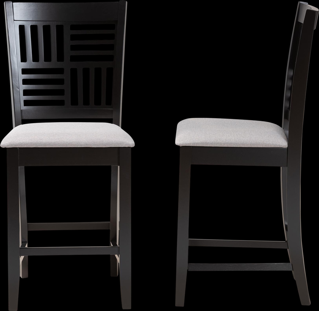 Whitla Gray Counter Stool, Set of 2 - Thumbnail - Image 4